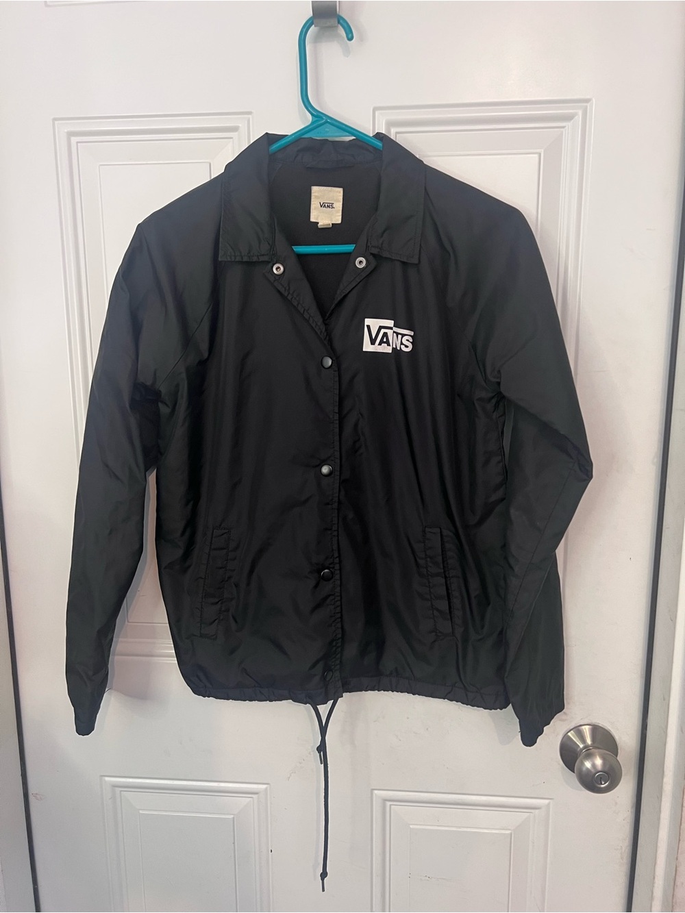 Vans Black Jacket with White Logo